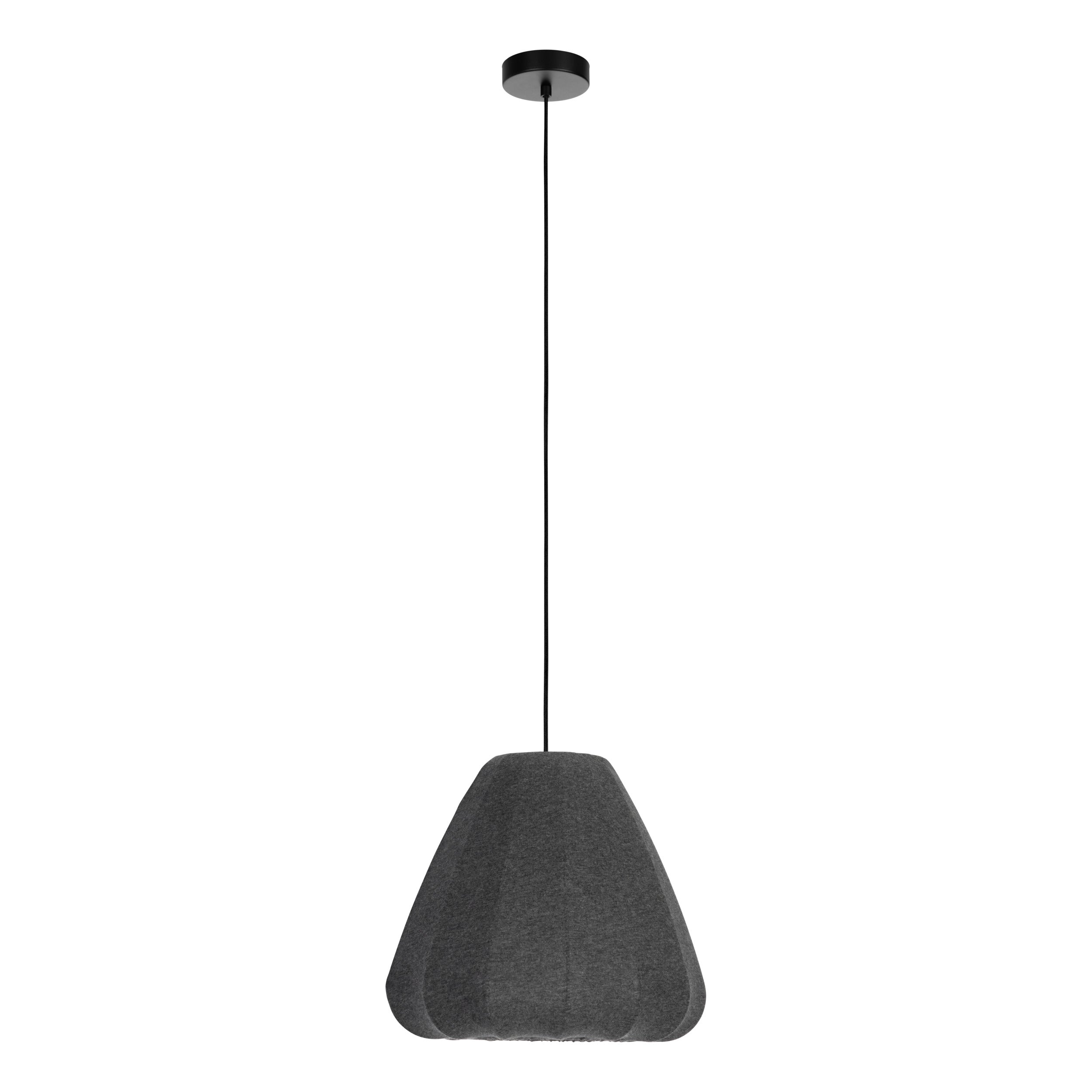 EGLO hanglamp Barlaston - e27 - ø 35 cm - zwart/grijs - uitwasbaar tex