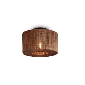 GOOD&MOJO plafonnière Iguazu – bruin – Ø40cm GOOD&MOJO plafonnière Iguazu – bruin – Ø40cm