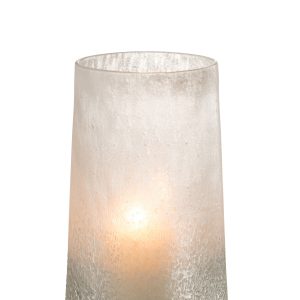 J-Line windlicht Suiker – glas – wit – large J-Line windlicht Suiker – glas – wit – large