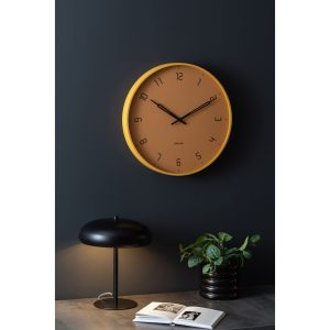 Karlsson wandklok Stark – geel – Ø40cm