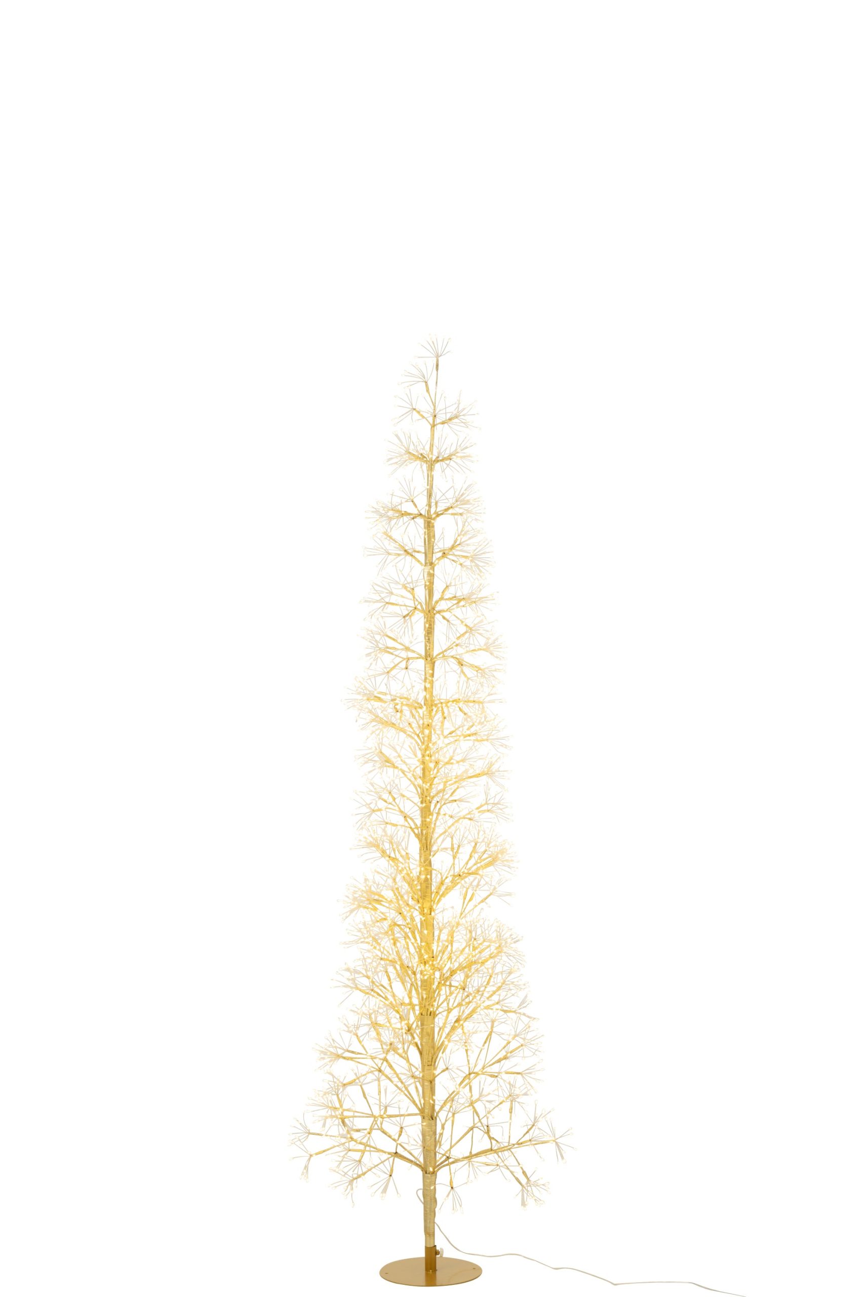 J-Line decoratie Boom - warm witte - ijzer - goud - large - LED lichtj
