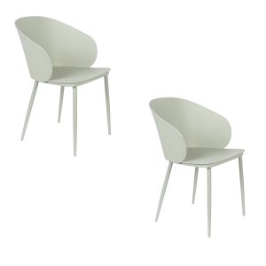 Housecraft Living Gigi Eetkamerstoelen Mintgroen – Set van 2