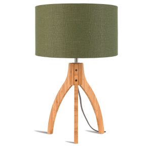 GOOD&MOJO tafellamp Annapurna – groen – Ø36cm