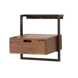 Giga Living Nachtkastje Air Solid – Bruin Hout – 35x44x45cm