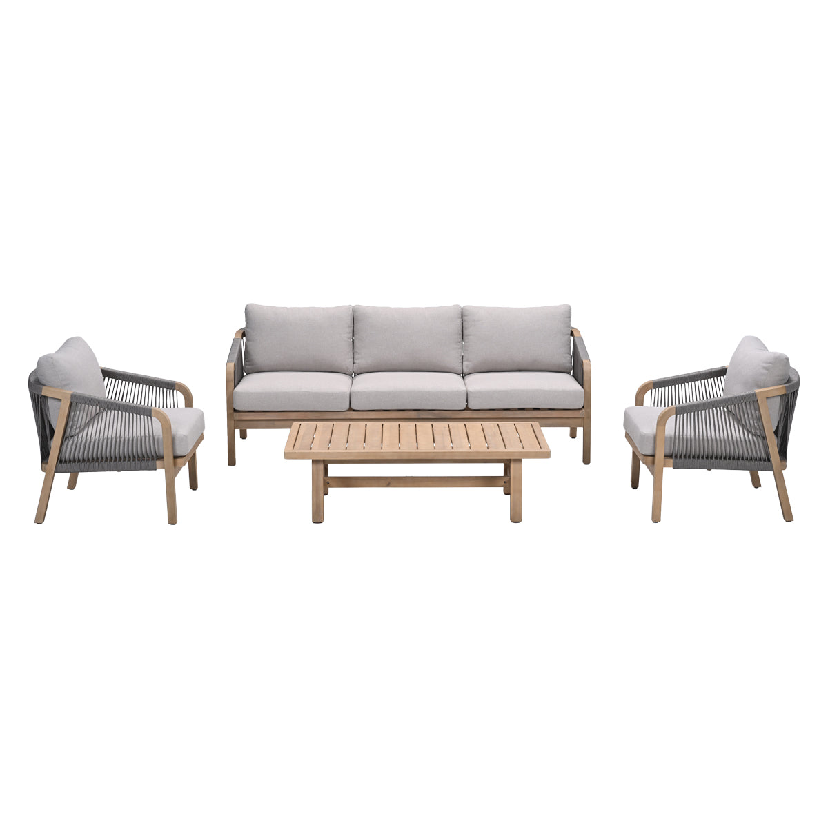 Garden Impressions loungeset Alora grey sand - 4-delig