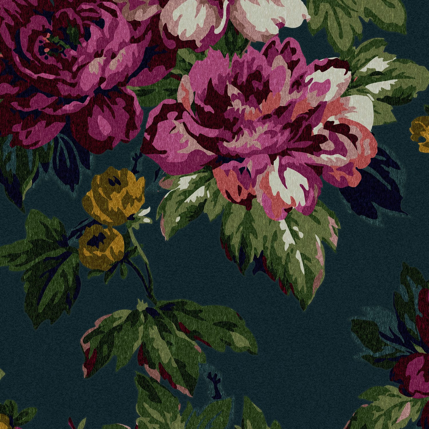 Joules Vliesbehang - Invite Floral Peacock - 10mx52cm