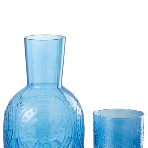 J-Line karaf – glas Maya – glas – blauw J-Line karaf – glas Maya – glas – blauw