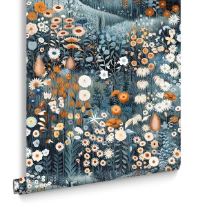 Graham & Brown Vliesbehang Glenwhan Wildflower Midnight