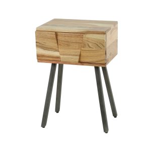 Giga Meubel Nachtkastje Demn – Bruin Hout – 1-Lade – 60x40x30cm Giga Meubel Nachtkastje Demn – Bruin Hout – 1-Lade – 60x40x30cm