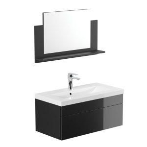 Home Deluxe Badkamermeubel WANGEROOGE BIG Zwart M Home Deluxe Badkamermeubel WANGEROOGE BIG Zwart M