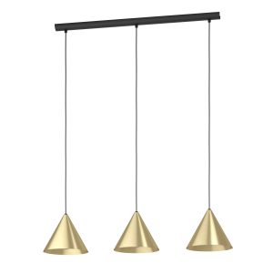 EGLO hanglamp Narices – e27 – 92 cm – zwart/goud EGLO hanglamp Narices – e27 – 92 cm – zwart/goud