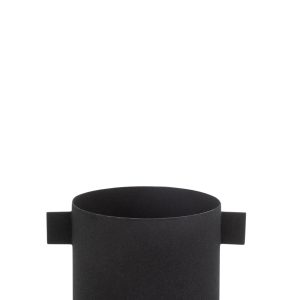 J-Line bloempot Rond – ijzer – zwart – small – 2 stuks – Ø 11 cm J-Line bloempot Rond – ijzer – zwart – small – 2 stuks – Ø 11 cm