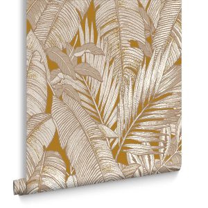 Graham & Brown Vliesbehang – Paradys Tumeric – 10mx52cm
