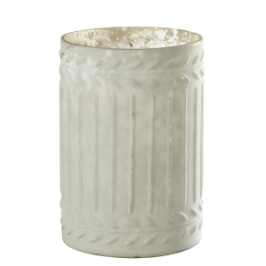 J-Line kaarshouder Ezy – glas – wit – large