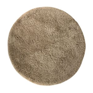 Interieur05 vloerkleed Pilo – hoogpolig – taupe – Ø200 cm