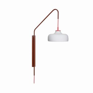 Hübsch wandlamp Current – glas/ijzer – 71x30xh111cm