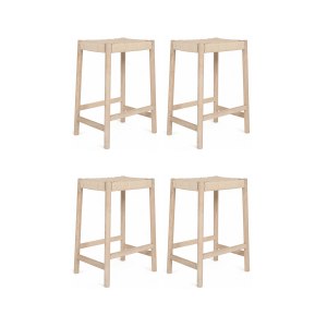Furnhouse barkruk Ida – Witte olie – Set van 4