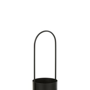 J-Line bloempot – ijzer – zwart – small