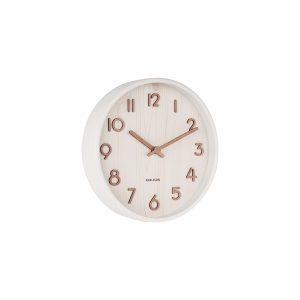 Karlsson wandklok Pure – wit – Ø22cm