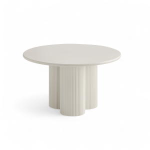Furnhouse ronde salontafel Flow – Crème wit – Ø 80 cm