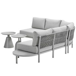 Garden Impressions loungeset Queenstown taupe – 5-delig Garden Impressions loungeset Queenstown taupe – 5-delig