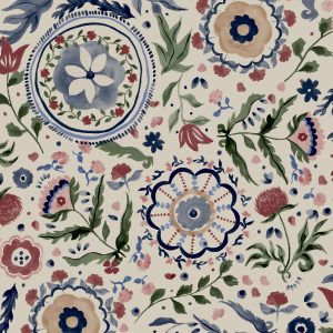 Joules Vliesbehang – Festival Flowers Antique White – 1005×52
