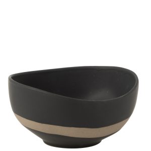 J-Line kom – keramiek – zwart/taupe J-Line kom – keramiek – zwart/taupe
