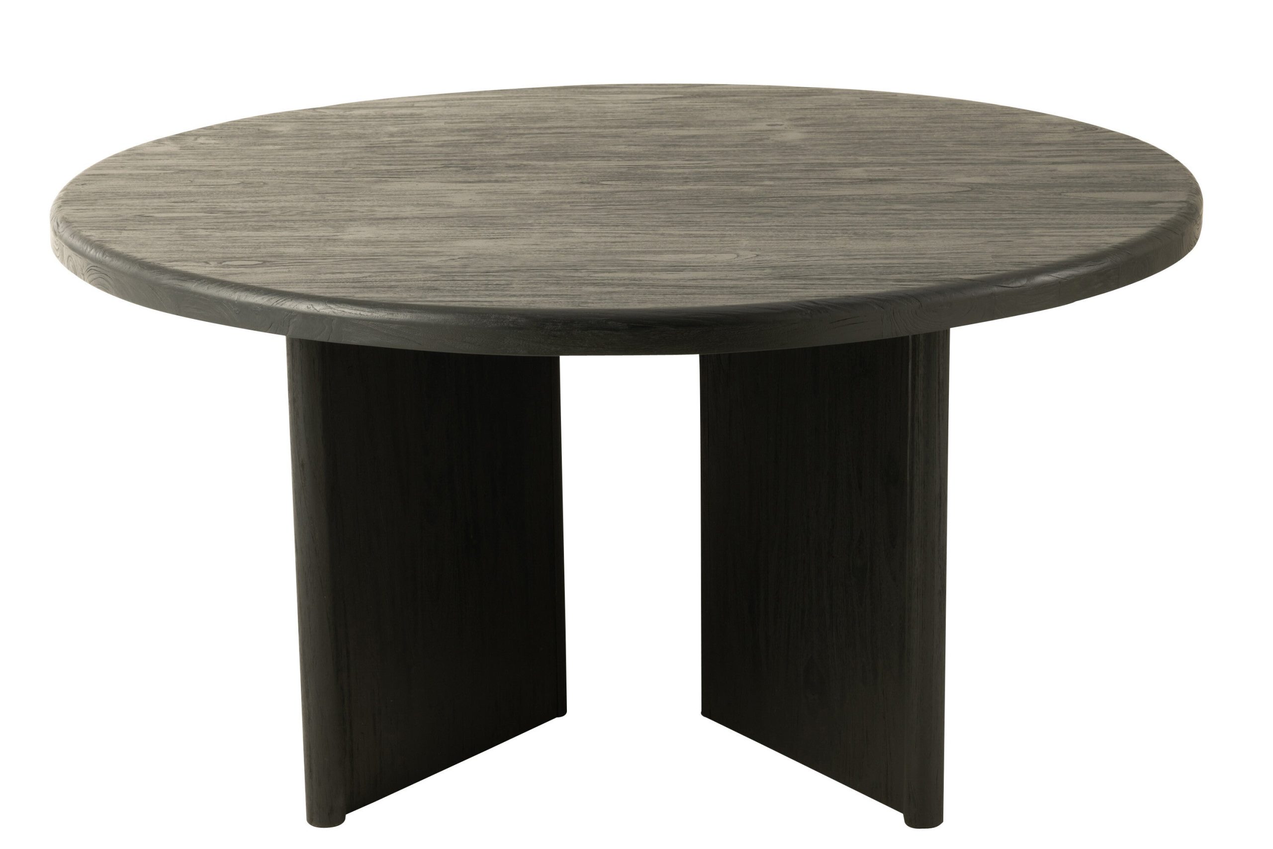 J-Line tafel Rond - hout - zwart