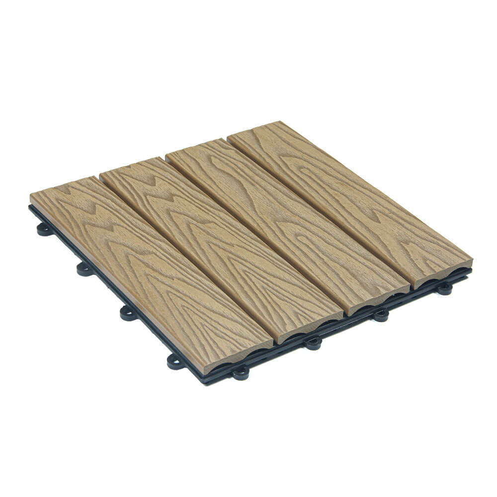 HOME DELUXE WPC kliktegels BAVARO PREMIUM - teak 7,5 m²