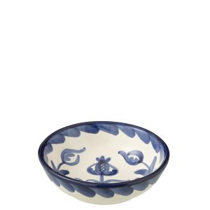 J-Line kom Granada Low – keramiek – wit/blauw – small – Ø 14 cm J-Line kom Granada Low – keramiek – wit/blauw – small – Ø 14 cm