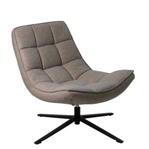 Giga Meubel Fauteuil Mattis – Stof/Metaal – Taupe Giga Meubel Fauteuil Mattis – Stof/Metaal – Taupe
