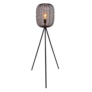 EGLO vloerlamp Derwen – e27 – metaal – zwart