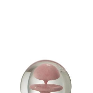 J-Line presse-papier Bel – glas – roze – small J-Line presse-papier Bel – glas – roze – small