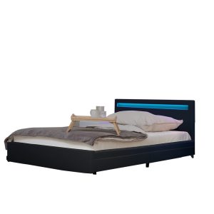 Home Deluxe LED bed NUBE donkergrijs 140 x 200 cm Home Deluxe LED bed NUBE donkergrijs 140 x 200 cm