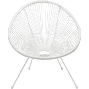 Kare Design Tuinfauteuil Acapulco Mono wit Kare Design Tuinfauteuil Acapulco Mono wit