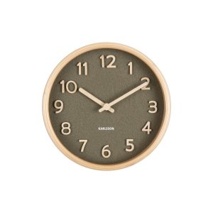 Karlsson tafelklok Pure – groen – Ø18cm
