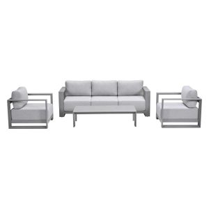 Garden Impressions loungeset Malakka taupe – 4-delig