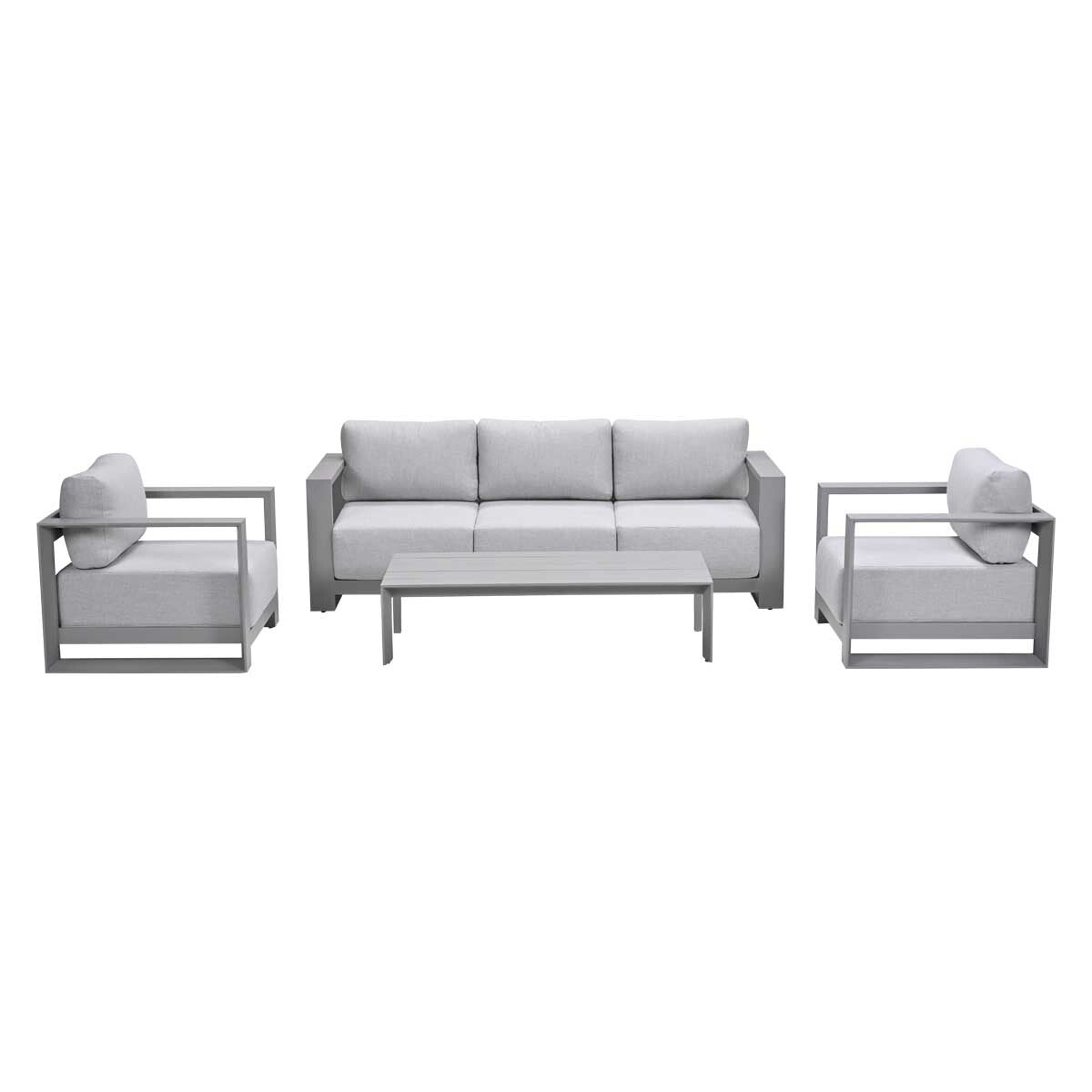 Garden Impressions loungeset Malakka taupe - 4-delig