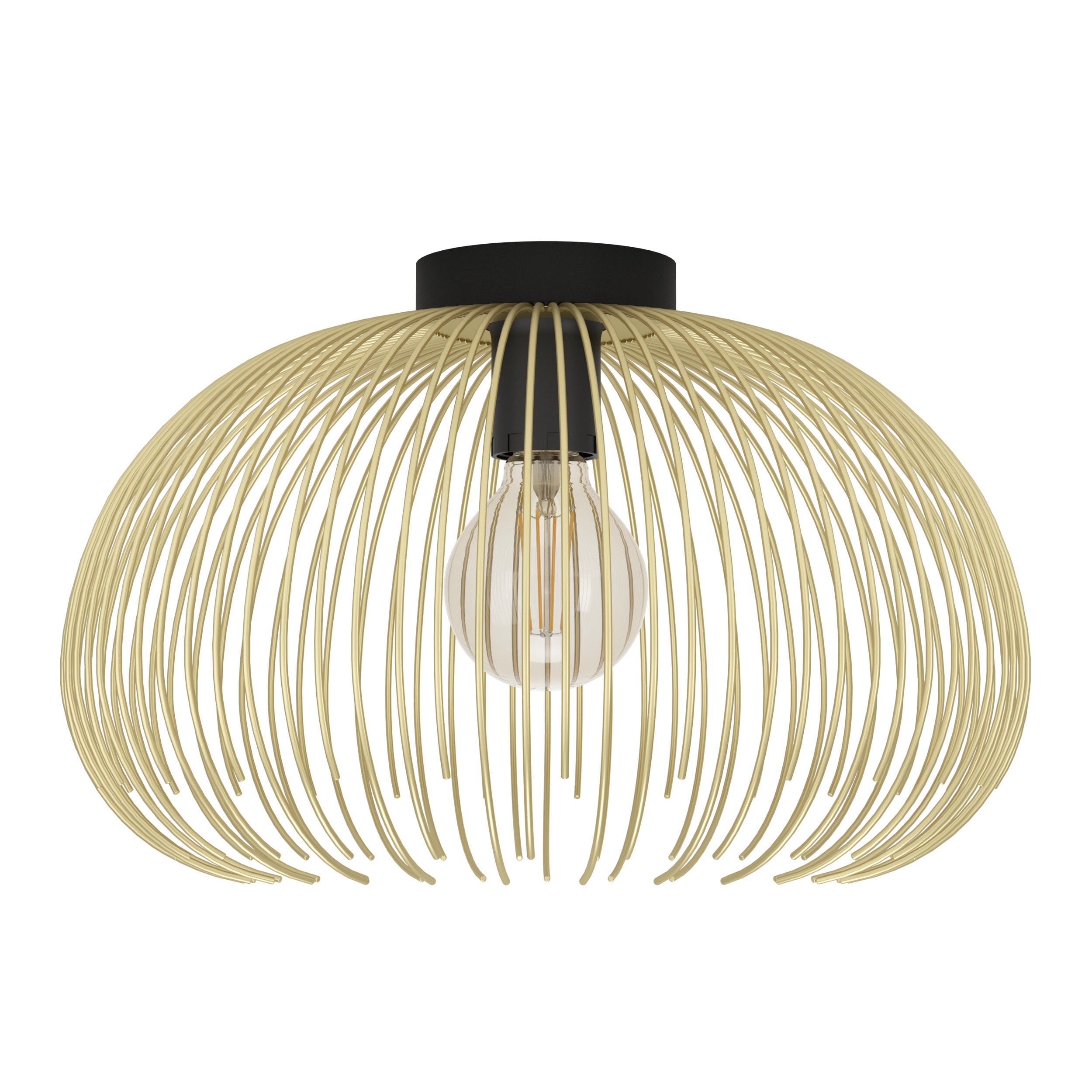 EGLO plafondlamp Venezuela - e27 - ø 38,5 cm - goud/zwart