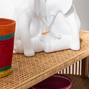 J-Line decoratie Olifant Face to Face – polyresin – wit J-Line decoratie Olifant Face to Face – polyresin – wit