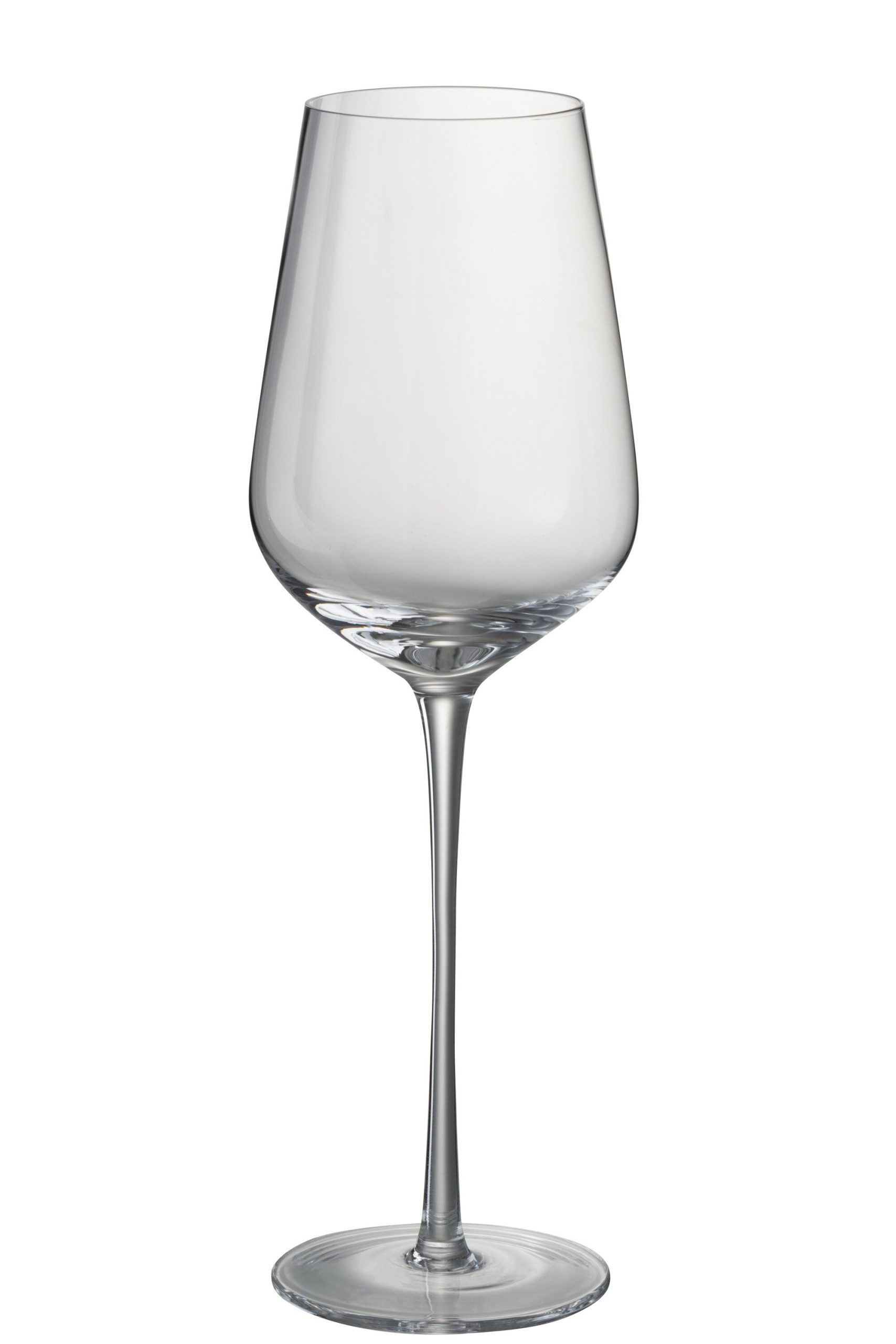 J-Line glas witte wijn - kristalglas - transparant - 6 stuks