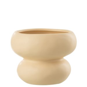 J-Line bloempot Cirkel – porselein – roze – Ø 19.5 cm J-Line bloempot Cirkel – porselein – roze – Ø 19.5 cm