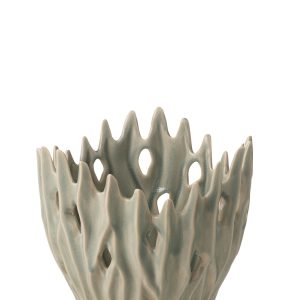 J-Line vaas Amy – porselein – lichtblauw – small