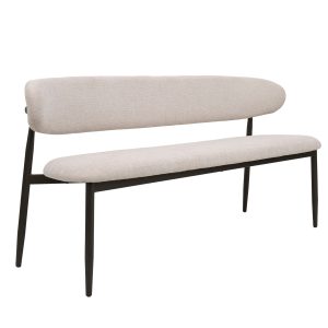 Giga Meubel Eetkamerbank Alexia – Beige/Brons – 200x55x77cm