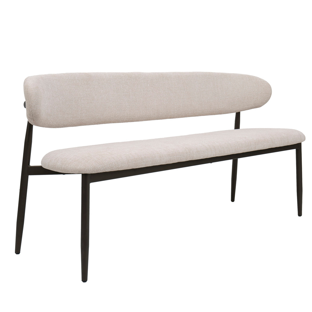 Giga Meubel Eetkamerbank Alexia - Beige/Brons - 200x55x77cm