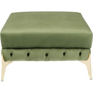 Kare Design Kruk Bellissima fluweel groen
