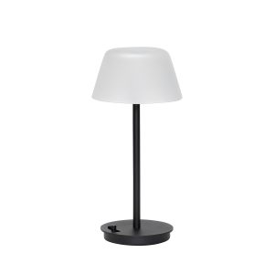 Hübsch draagbare lamp Salon – glas/ijzer – Ø15xh31cm, g9 Hübsch draagbare lamp Salon – glas/ijzer – Ø15xh31cm, g9