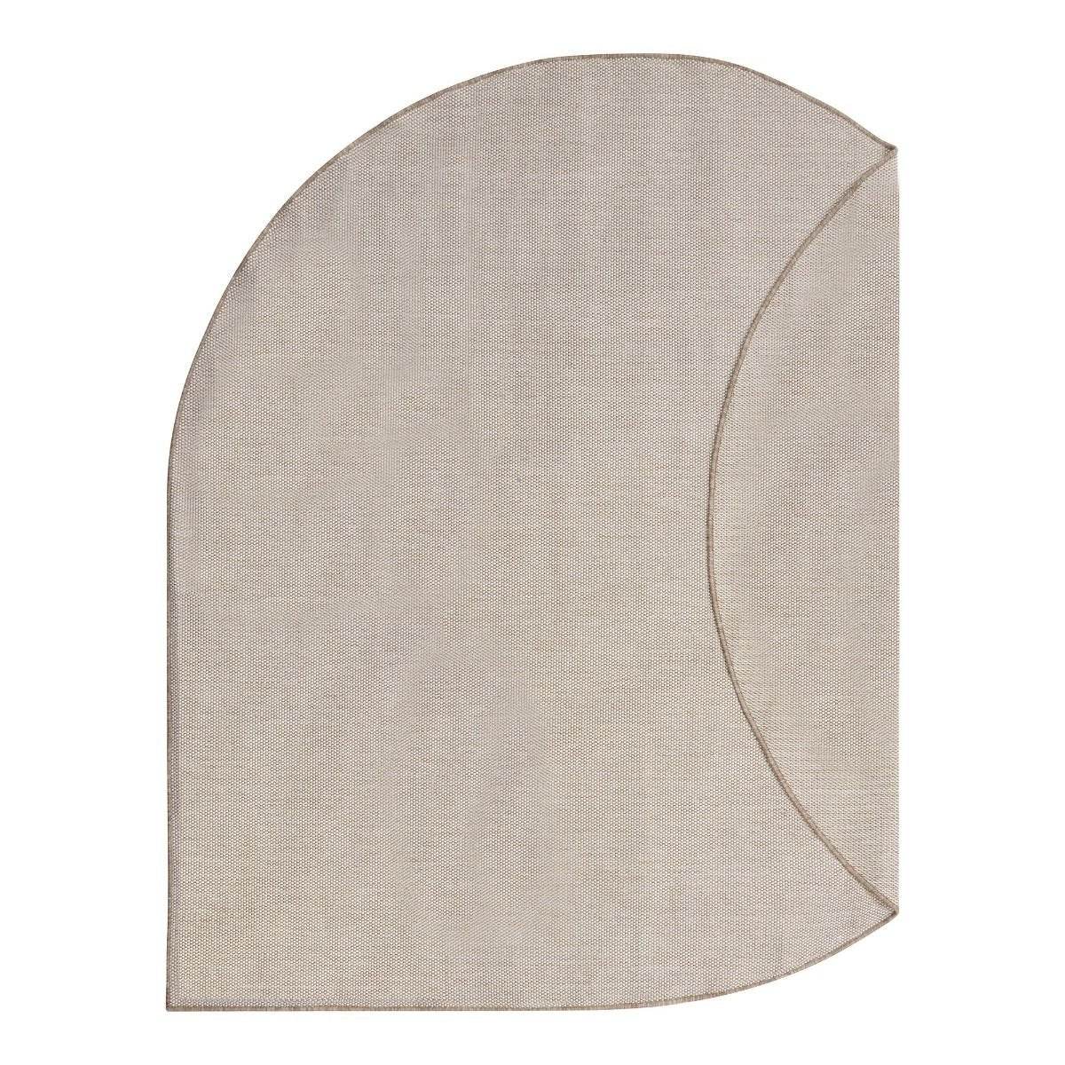 Interieur05 Buitenkleed Druppel Mono - Naturel/Wit - Dubbelzijdig - EV