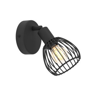 EGLO spot Sonnino – e14 – 9,5 cm – zwart EGLO spot Sonnino – e14 – 9,5 cm – zwart