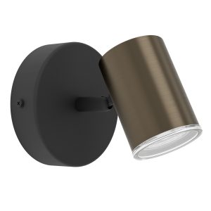 EGLO spot Consuma 1 – gu10 – 11 cm – brons